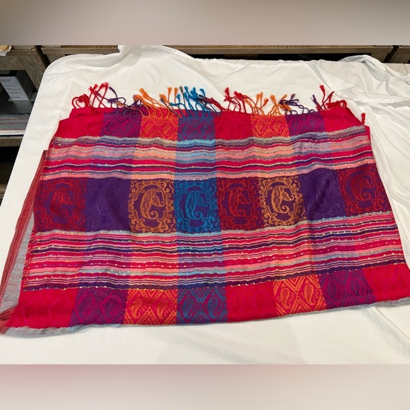 Accessories - Vibrant Multicolor Woven Scarf